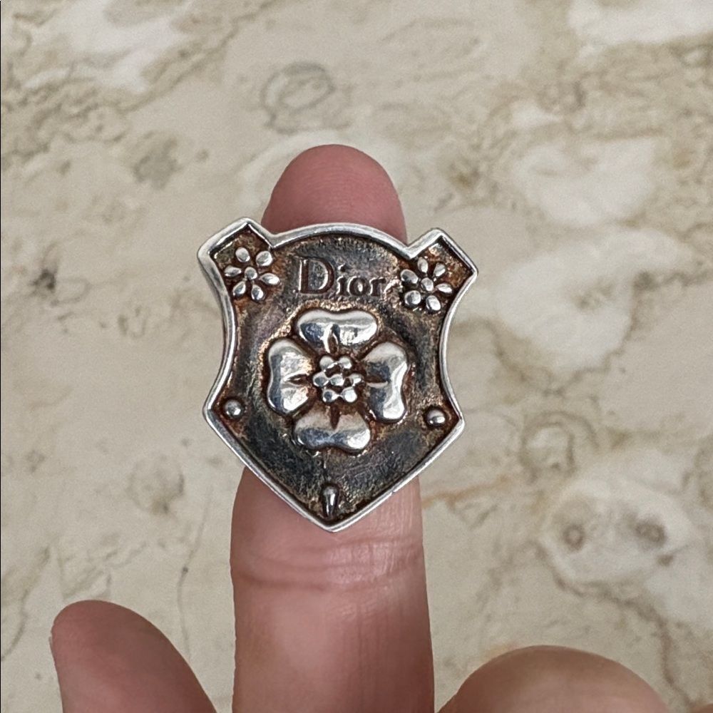 Vintage Christian Dior Floral Statement Ring | Signed | Size 5